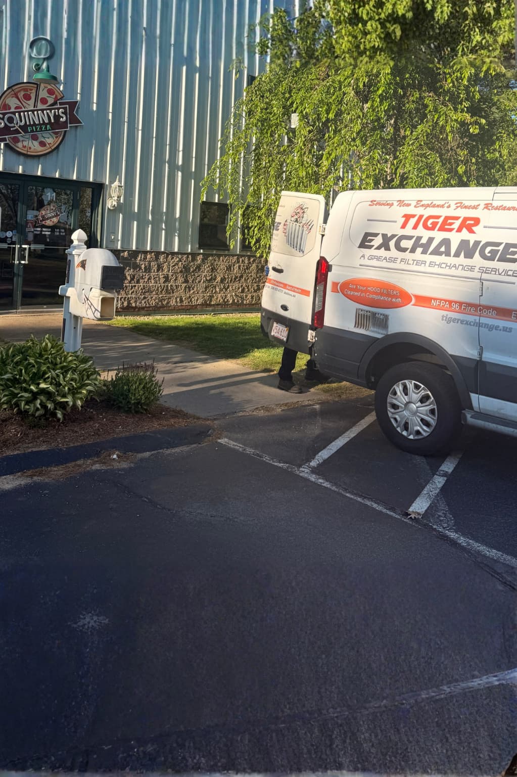 Tiger Van 2 Tiger Exchange service van in Middleboro, Massachusetts